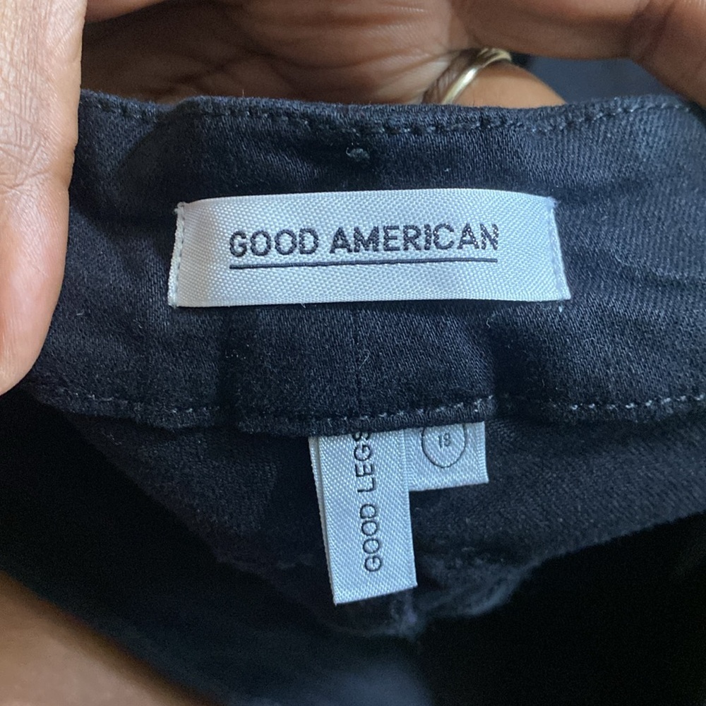 Good American Good Legs Dark Black Skinny Jeans Size 18 - Picture 5 of 8
